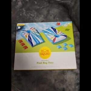 Sun Squad Inflatable Pool Bag Toss 10 Piece Set 40 3/8 in. x  22 3/4 in. Age 6+